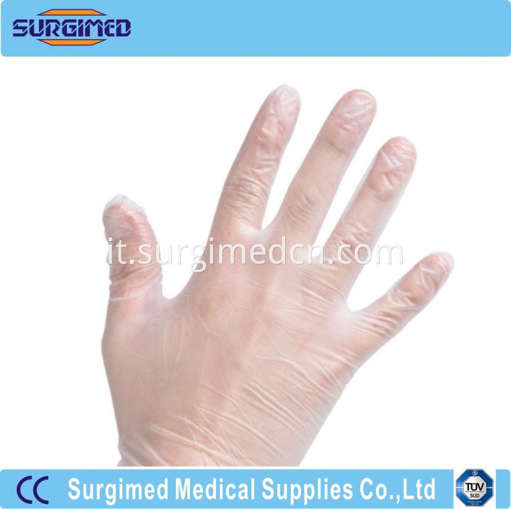 Medical Examination Vinyl Glove Transparent